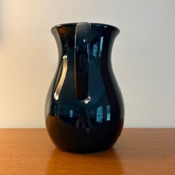 Navy Blue Ceramic Pitcher (7 Inches Tall) - Perfect Condition - Picture 4 of 6